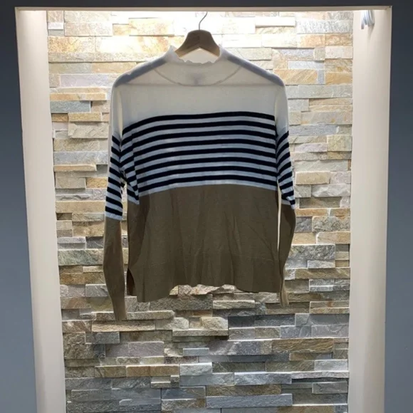 COURT & ROWE Stripe Colorblock Sweater - Picture 9 of 10